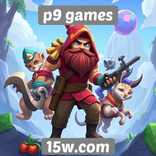 Comparação entre jogos populares disponíveis no P9 Games