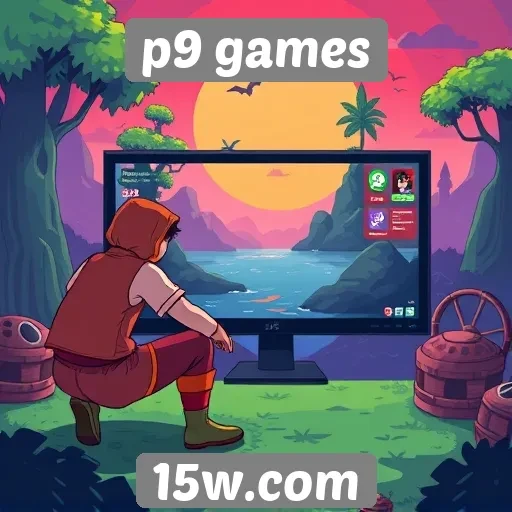 experiência de usuário no site p9 games